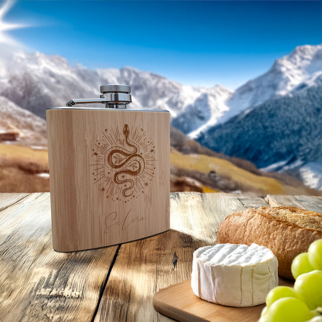 Flachmann Wanderlust - Personalisierbar